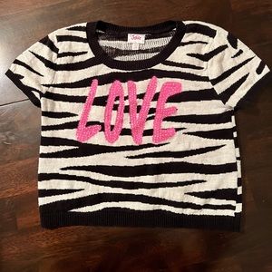 Girls Justice Fuzzy Shirt